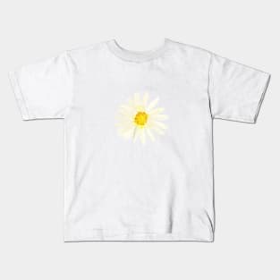 Daisy | Watercolor | Art | Pattern | White Kids T-Shirt